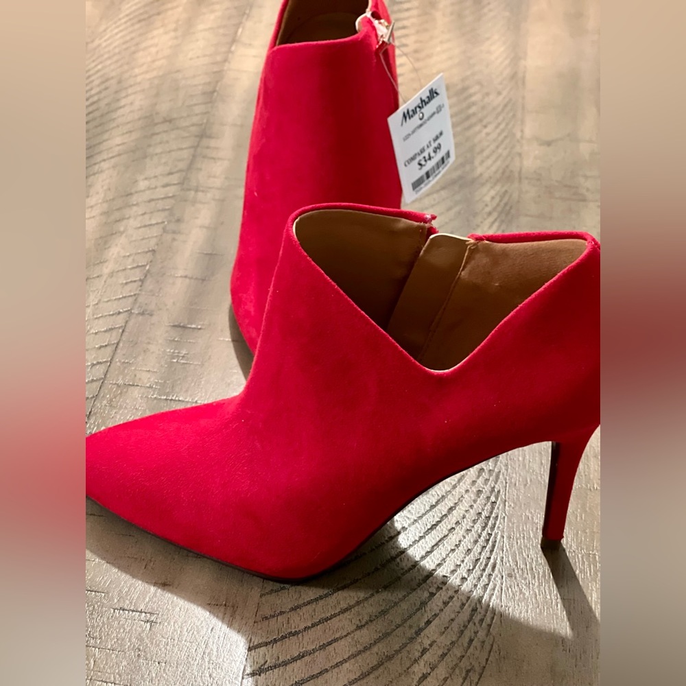 Red Jessica Simpson booties